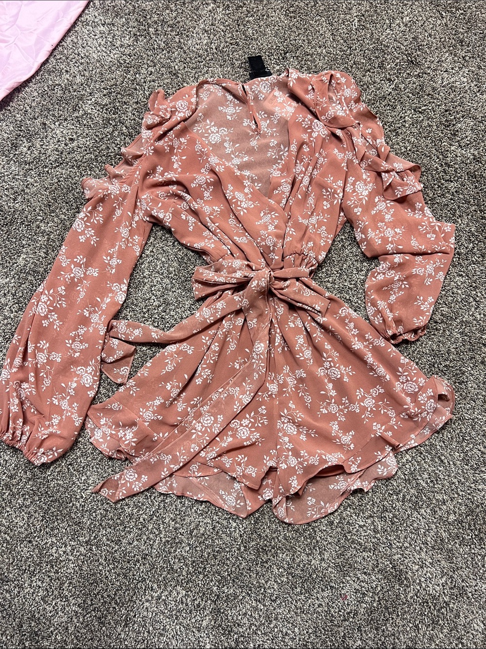 Rue21 Rust Floral Short Romper